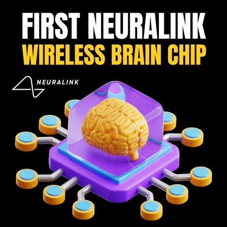 first wireless brain chip