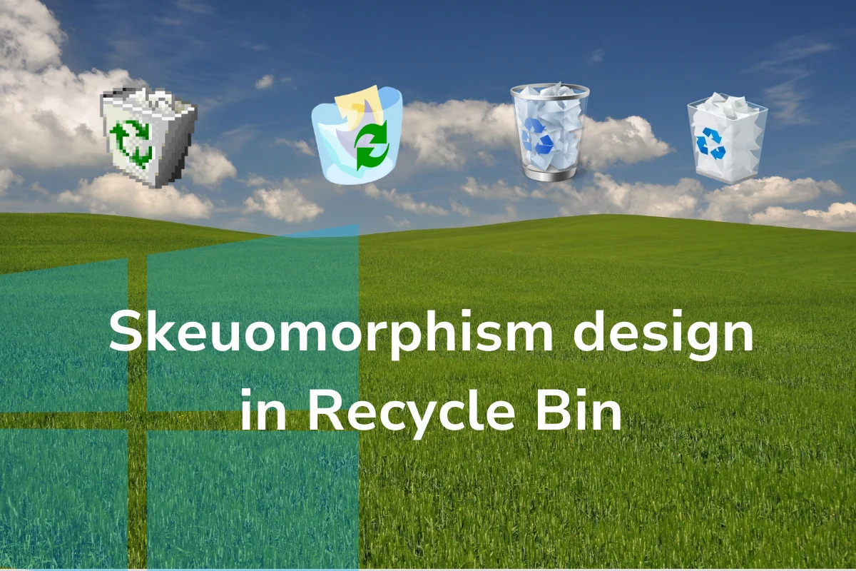 skeuomorphism recycle bin