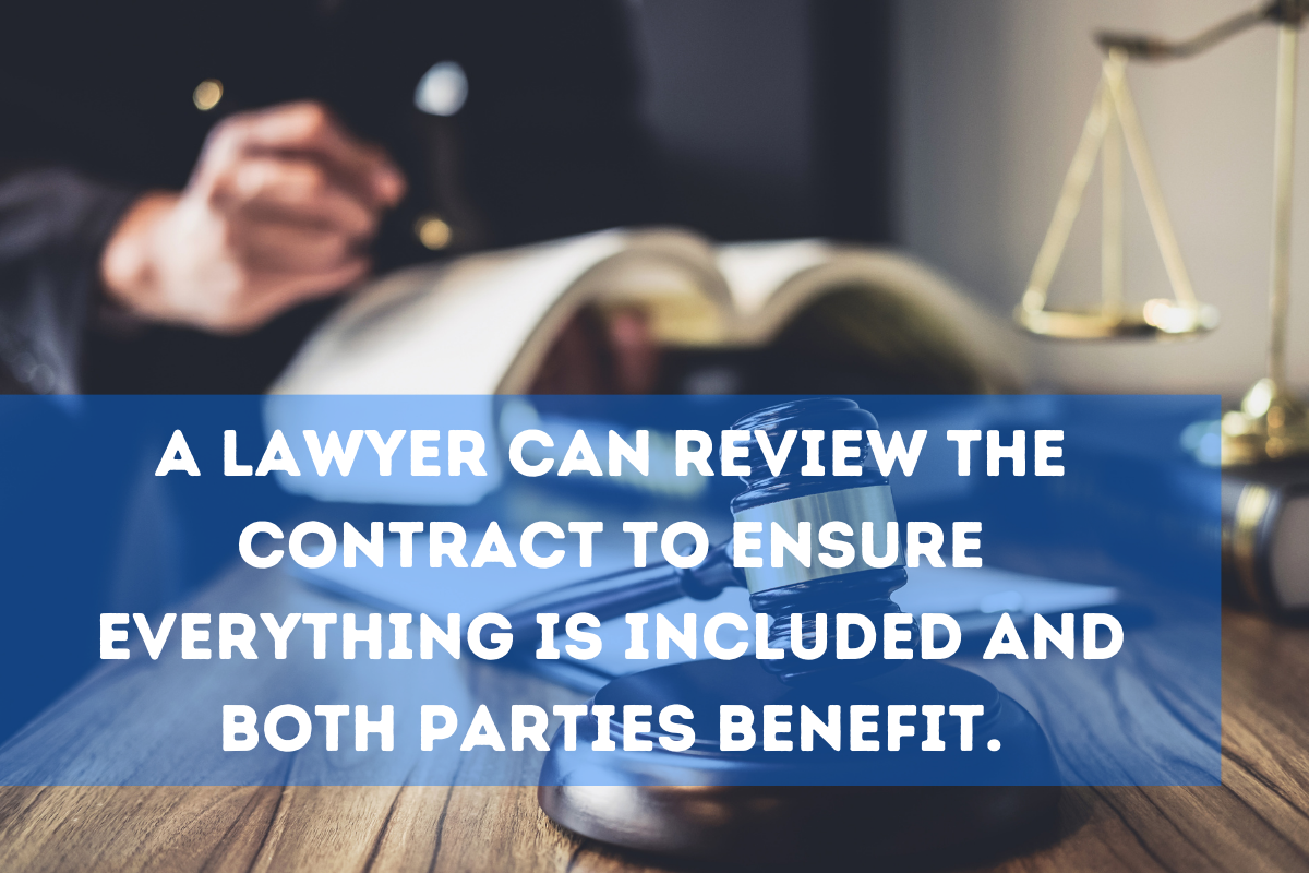 Lawyer reviewing an outsourcing contract