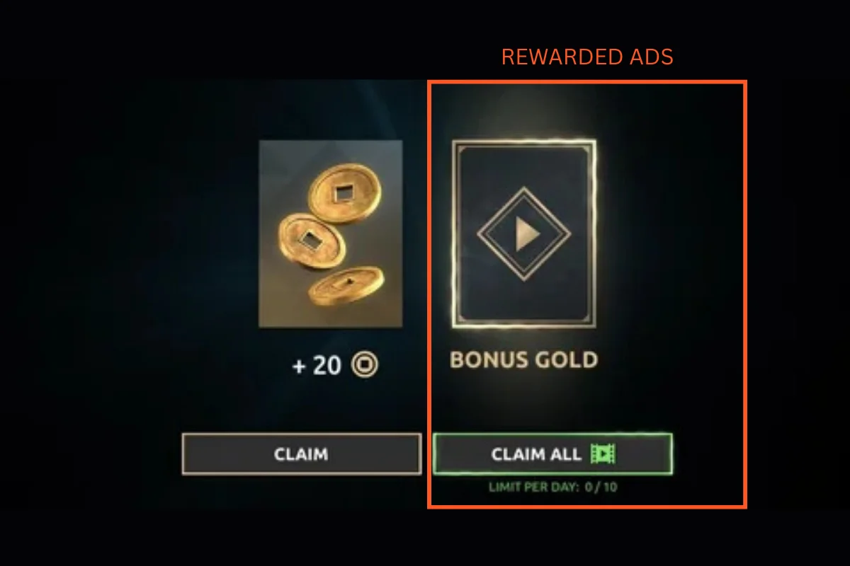 rewarded ads in shadow fight game